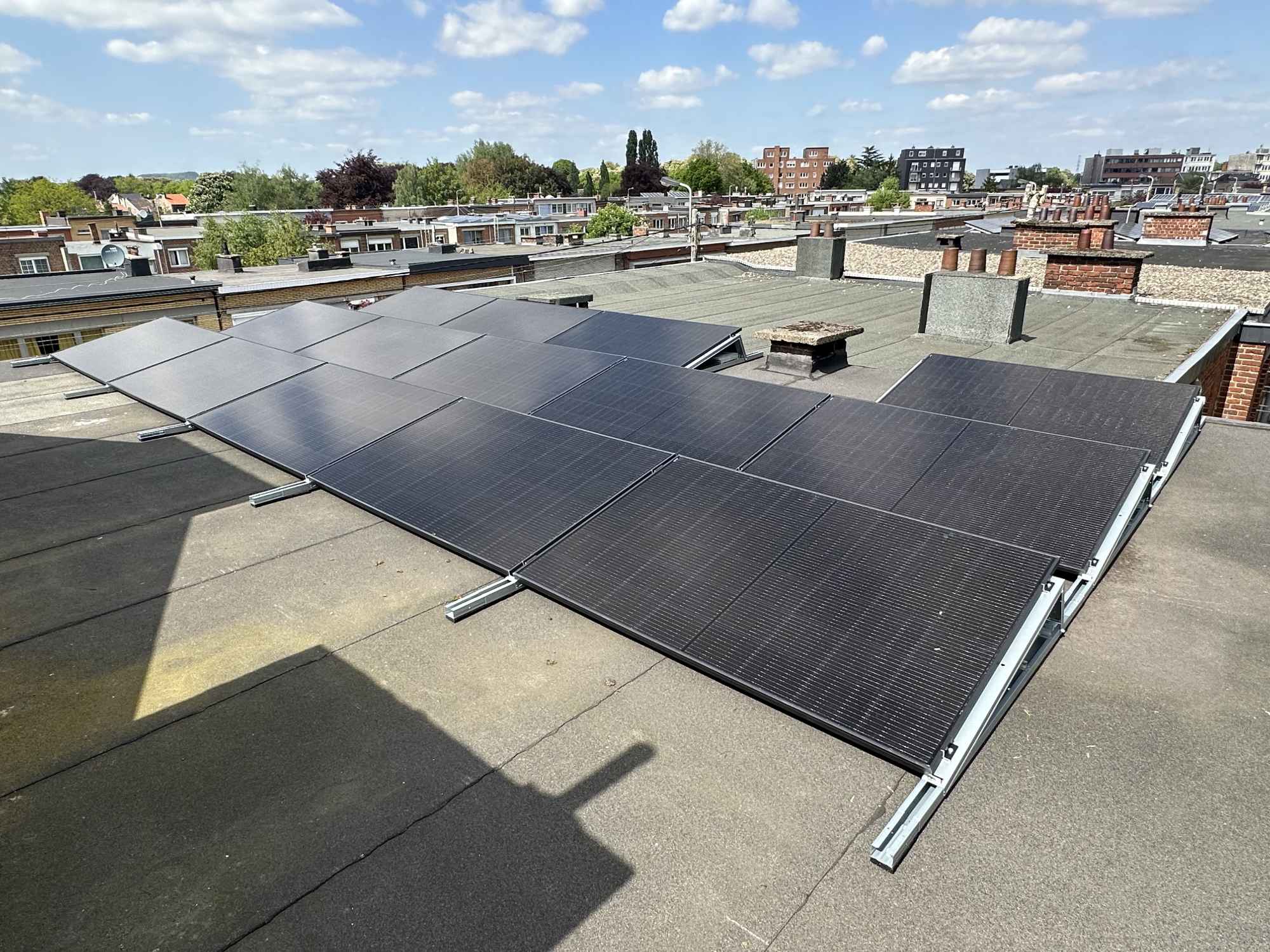 Installation photovoltaïque de 5810 Wc sur plateforme à Grivegnée