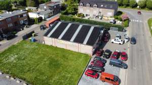 Installation photovoltaïque sur la carrosserie WILLE dans le zoning de Grâce-Hollogne