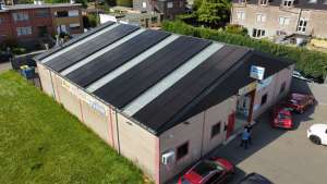 Installation photovoltaïque de 28800 Wc sur tôles trapèzeà Grâce-Hollogne