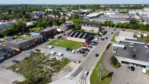 Installation photovoltaïque sur la carrosserie WILLE dans le zoning de Grâce-Hollogne